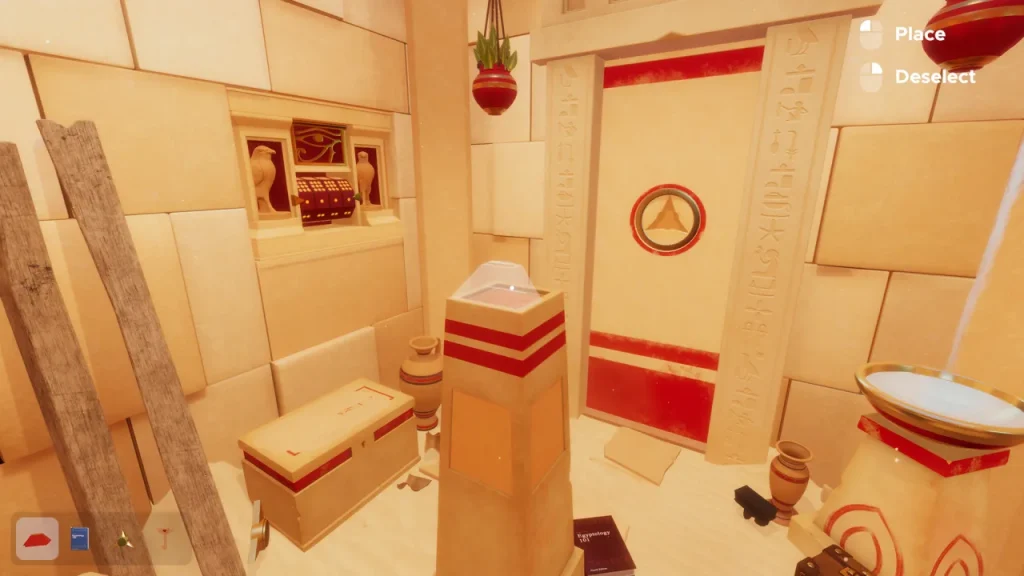 A highly interactive, gadget-filled room in Escape Simulator