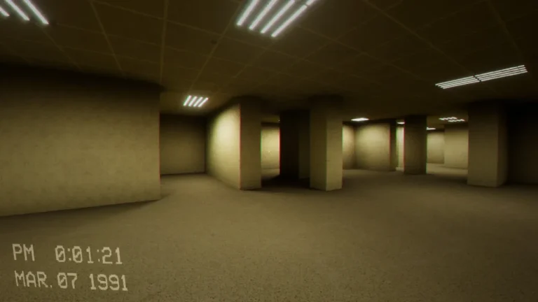 Escape the Backrooms full walkthrough cover — the yellow Level 0 lobby
