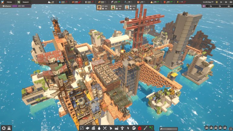 A large supported ocean settlement in All Will Fall