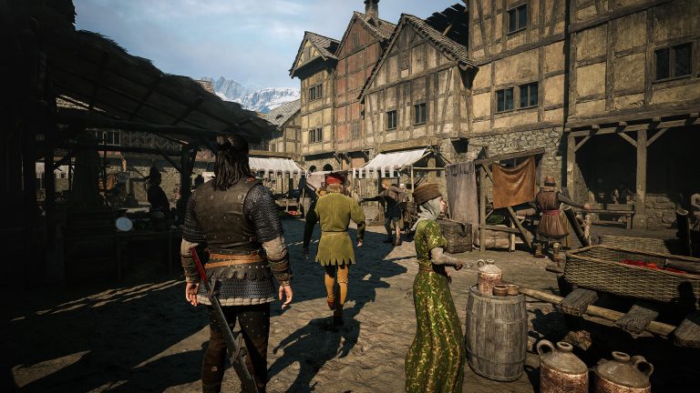 Coen walking through Svartrau during the day in The Blood of Dawnwalker