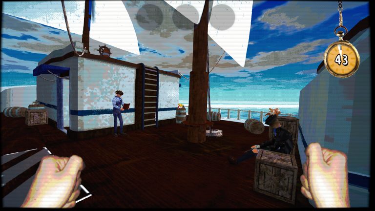 A Don't Sleep With The Fishes survivor reaching Day 43 aboard the damaged ship