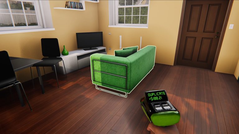 The Duplicator tool highlighting furniture in House Flipper Remastered Collection