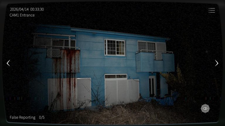 Blood anomaly on the Blue House entrance camera in Japan Stigmatized Property 3