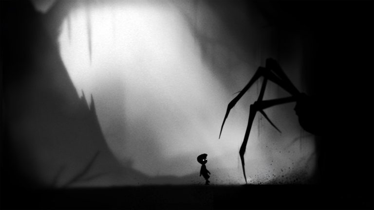 The boy facing the giant spider in LIMBO
