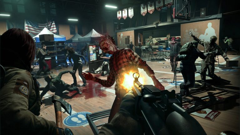 Responders defending a crowded indoor holdout in No More Room in Hell 2