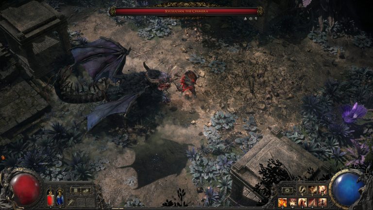 Xyclucian the Chimera in an official Path of Exile 2 screenshot