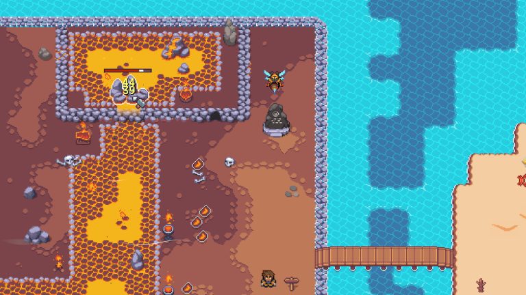 A lava cave and mining area in Suncraft