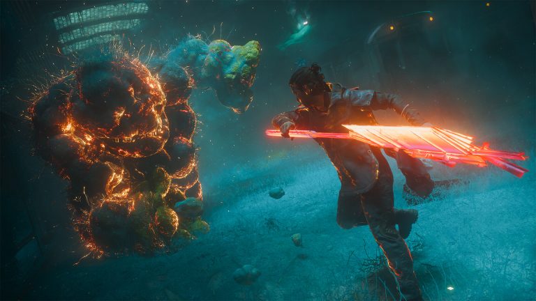 Official CONTROL Resonant screenshot of Dylan attacking an enemy with the Aberrant