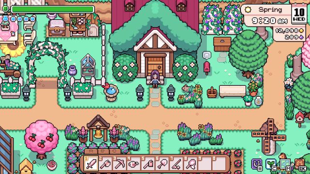 Fields of Mistria farmhouse, cultivated plots, and nearby paths