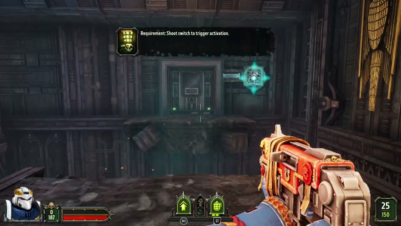 Remote switch across the broken corridor in Shattered Station
