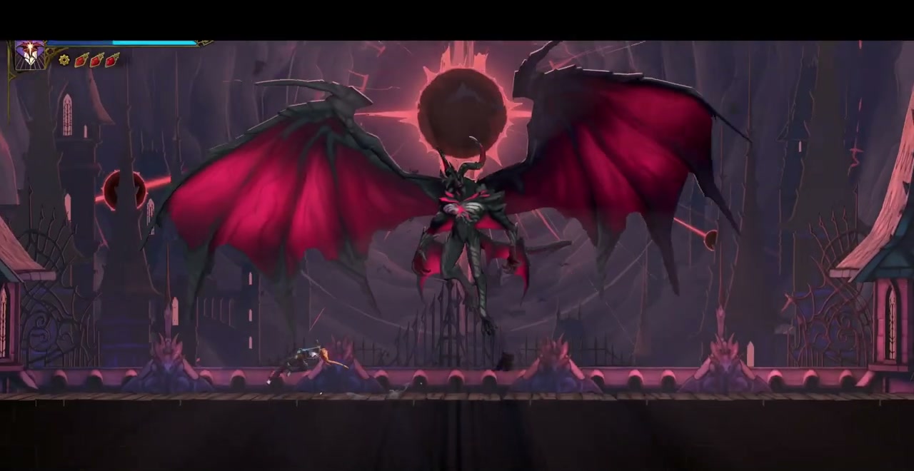 Winged Dracula during the second phase of the final battle
