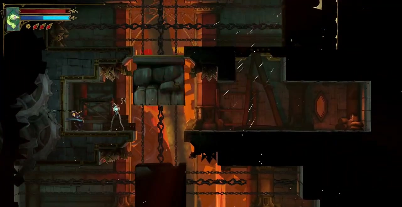 Foundry chamber with descending mechanical fists