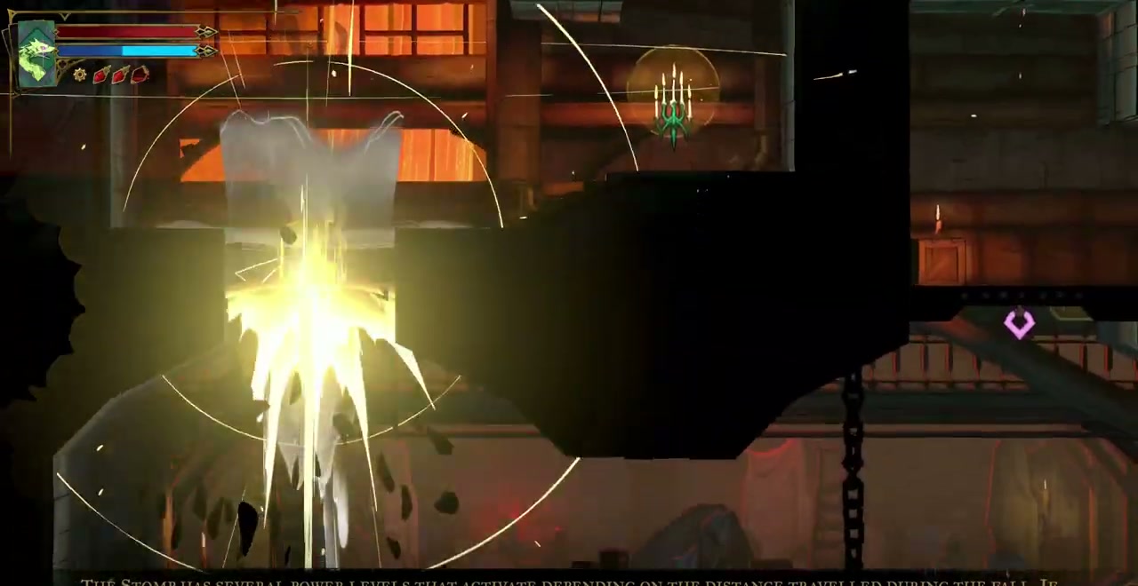 Rose breaks a golden cracked floor with Stomp