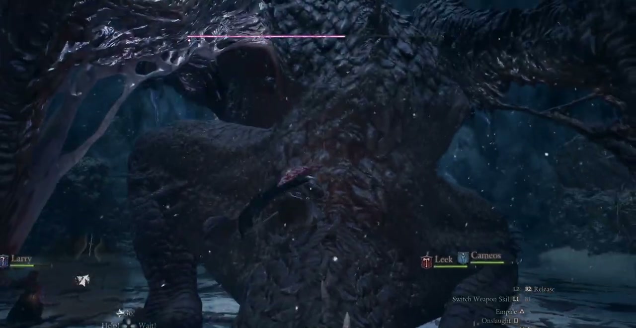 The Fallen Dragon exposed neck and wing flesh during Reunion