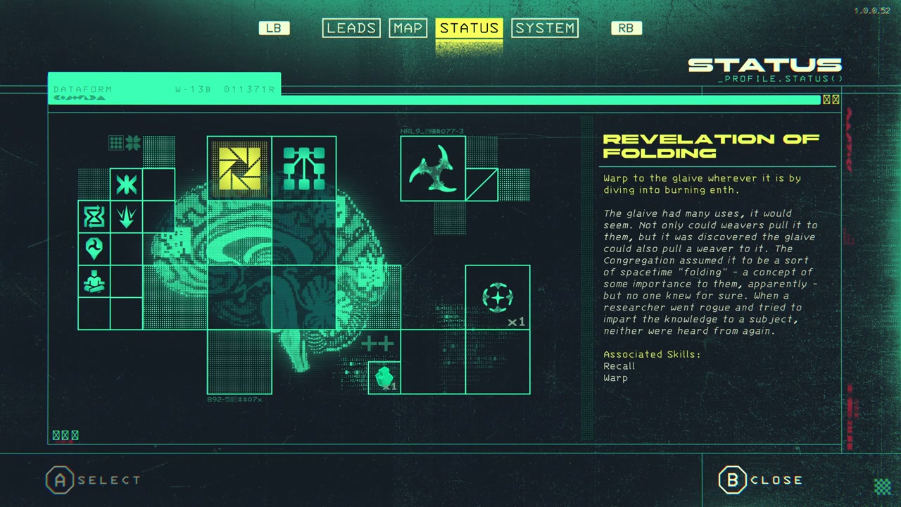 The Revelation of Folding explanation on screen