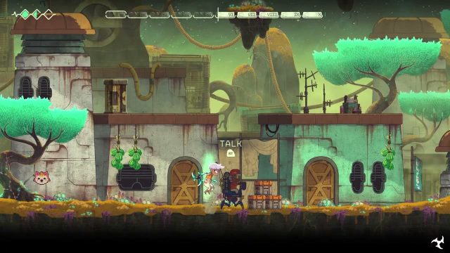 The Weaver beside an NPC in Refuge