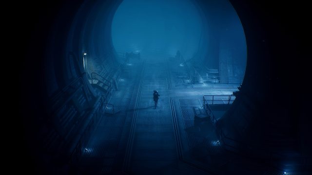 Cel approaches a large circular passage in End of Abyss