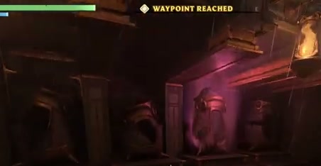The Hunter's glowing pod in the Ancient Vault.