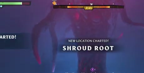 The red Shroud Root behind the first Fell Thunderbrute encounter.