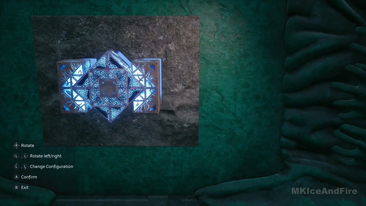 The Genesis Configuration over the glowing socket at Sunny's pillar