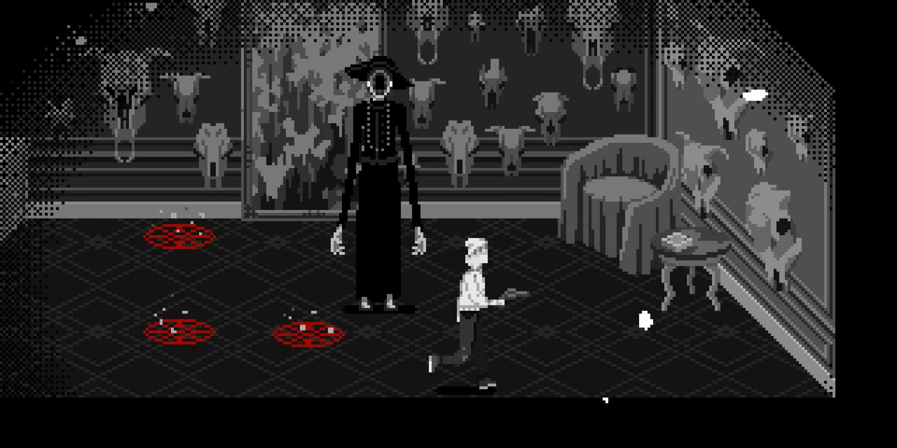 Fumus and several red circles on the arena floor