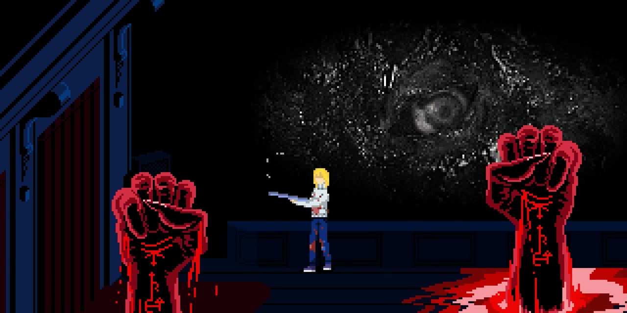 Two giant hands attacking in the Hermes arena