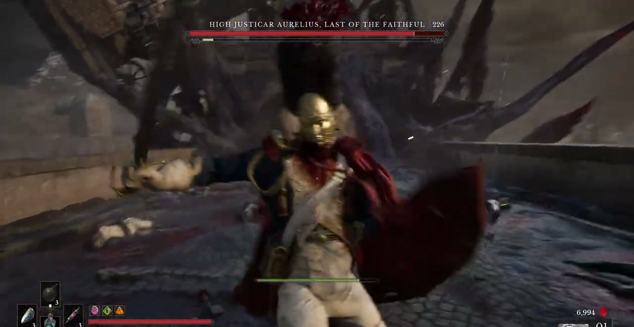 High Justicar Aurelius on the stone bridge